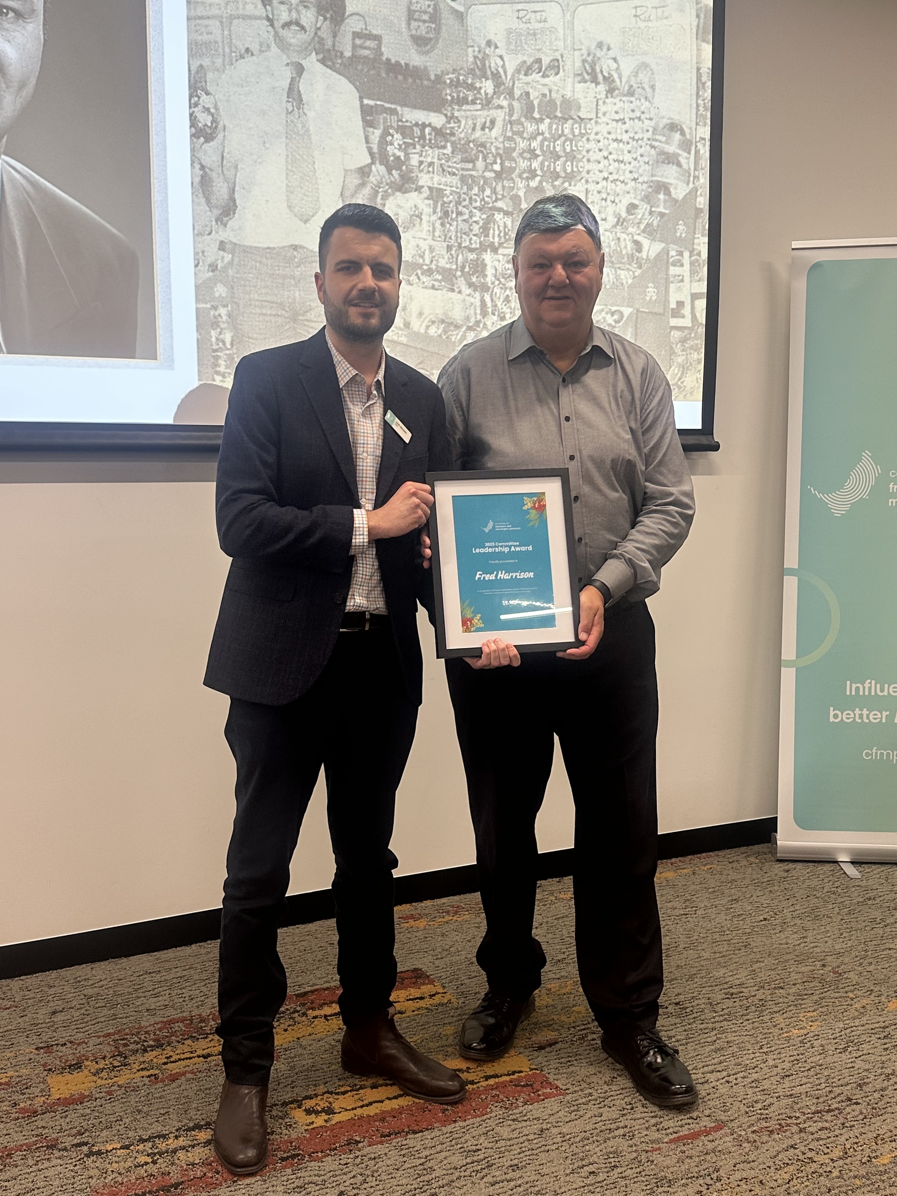 Fred Harrison celebrates 50 years of service