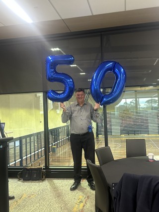 Fred Harrison celebrates 50 years at Ritchies